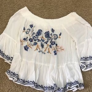 xhilaration off the shoulder top size: small